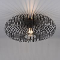Deckenleuchte, Schwarz, 50 cm Ø