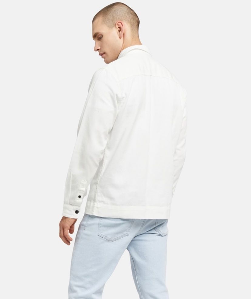 Giacche: Jack & Jones, Jeansjacke/hemd weiss – Nuovo e nell'imballaggio originale da Zug venduto da meryamb 3