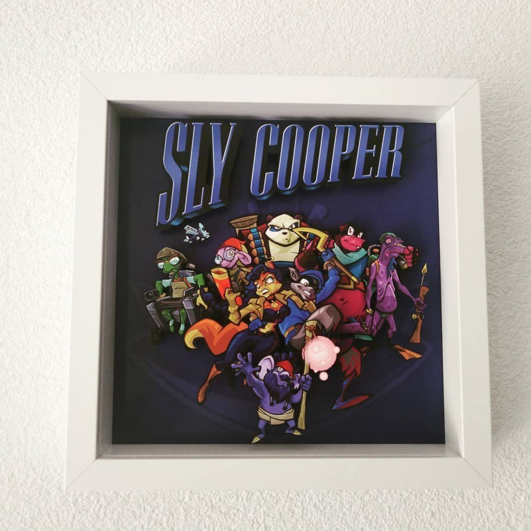 Sony Giochi: Sly Cooper PS2 Shadow Box Diorama – Nuovo (secondo la descrizione) da Kerzers venduto da RetroRatPixelArt 2