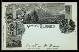 Mondschein-Lithographie Glarus, Hohlenst