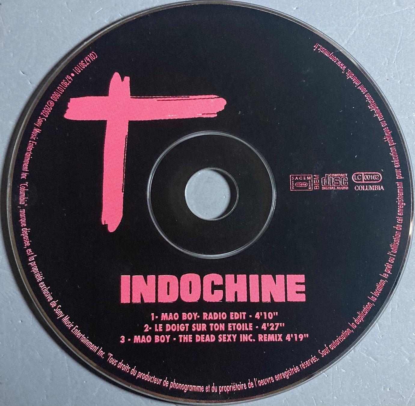 CDs: INDOCHINE - MAO BOY – Gebraucht aus Poliez-Pittet von Newtown-Records 2