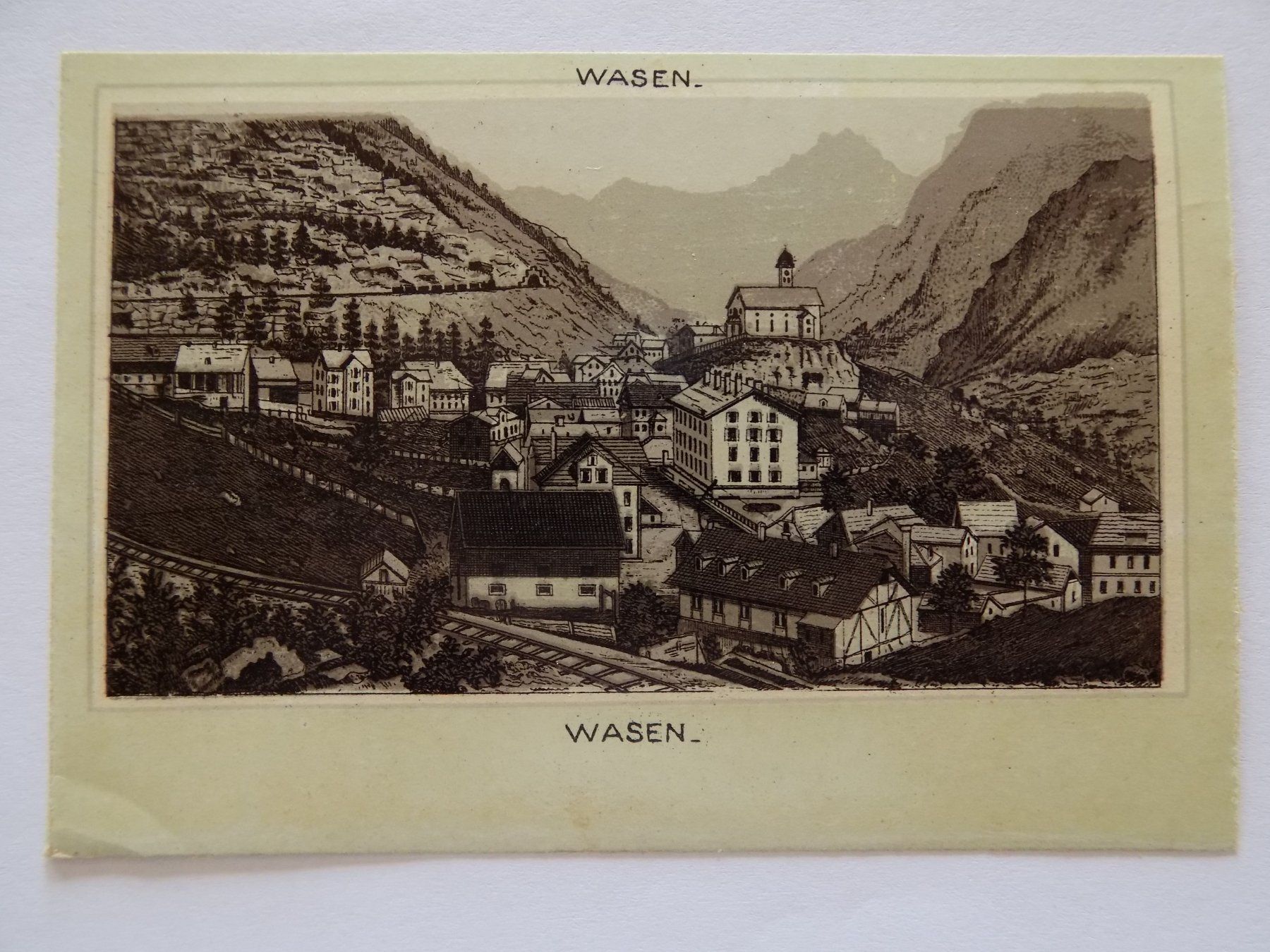 Incisioni: Wassen Chromolithographie – Usato da Risch venduto da Antikfee 1