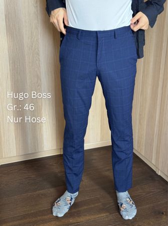 Hugo Boss Pants Navy Check Size 46 Used