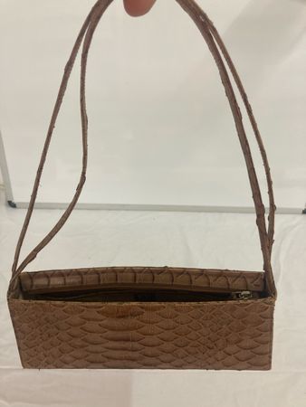 Elegante Vintage Handtasche mit Kroko-Muster, Top K‘TZ