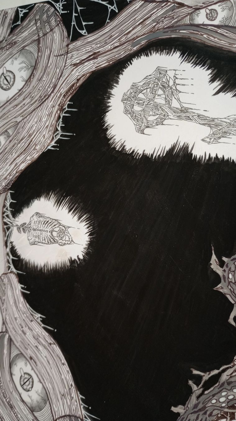 Dipinti: Oeuvre d'art alternative unique A3 paper goth grind core – Nuovo (secondo la descrizione) da La Chaux-de-Fonds venduto da eth_v2jd 2