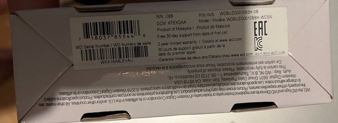 Western Digital Disques durs: WD Elements Festplatte 1 TB – D'occasion à Zürich par Drech 2