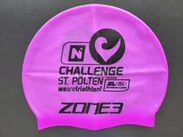 Badekappe lila "Challenge St. Pölten"