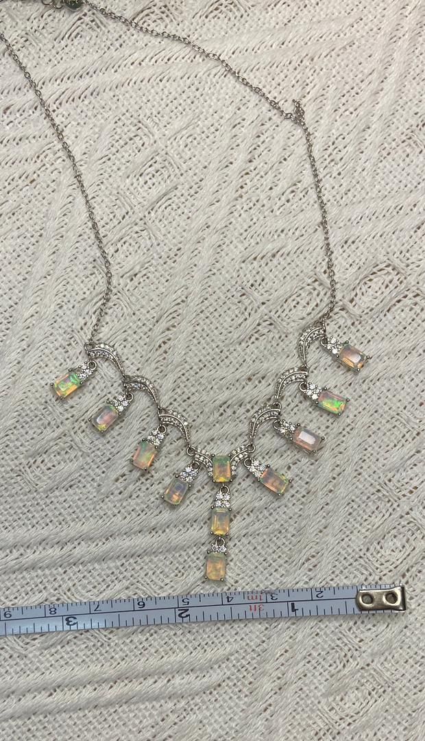 Catenine: Smaragtschliff Opal-Kette, Silber 925, NEU – Nuovo (secondo la descrizione) da St. Gallen venduto da GIULESGG 6