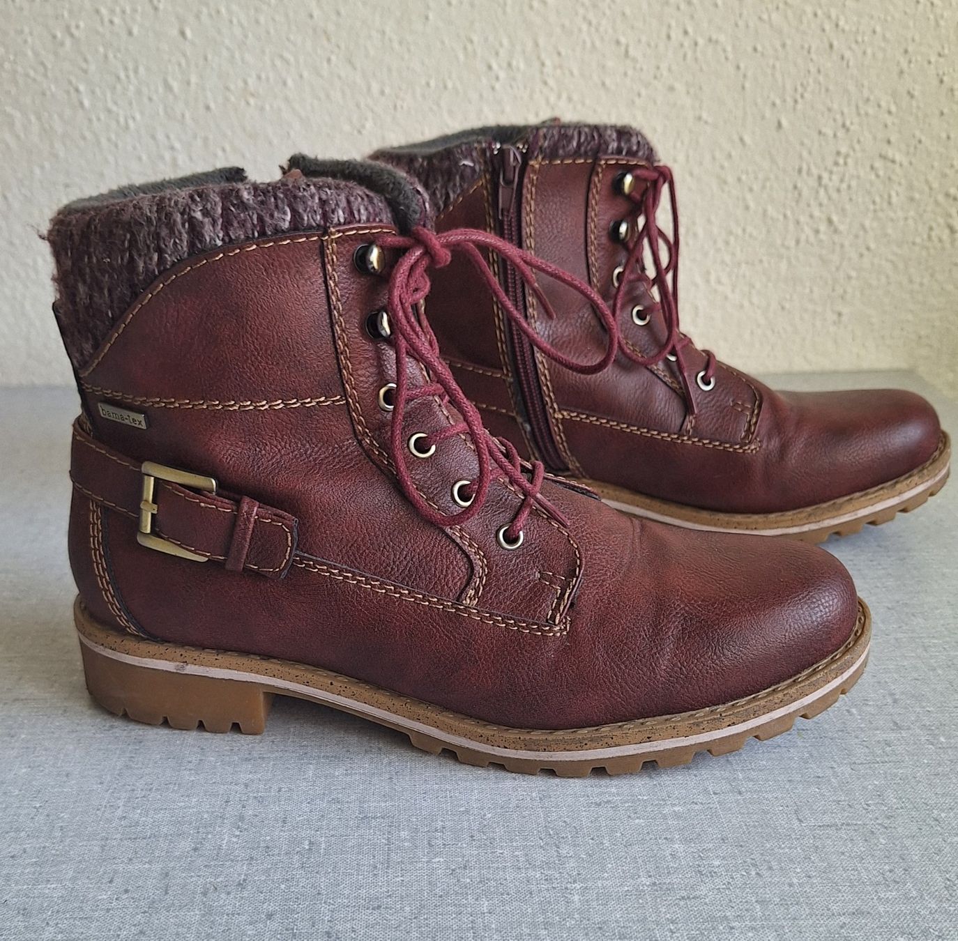 Scarpe da donna: Schöne, warme Leder Boots, Gr. 40, Bama – Usato da Weinfelden venduto da Yenas10 1