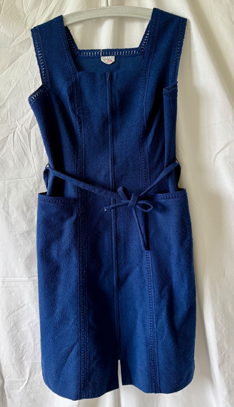 Hanro Vestiti: Dunkelblaues Frottee-Trägerkleid – Usato da Oberrieden venduto da pet_n2c2 1