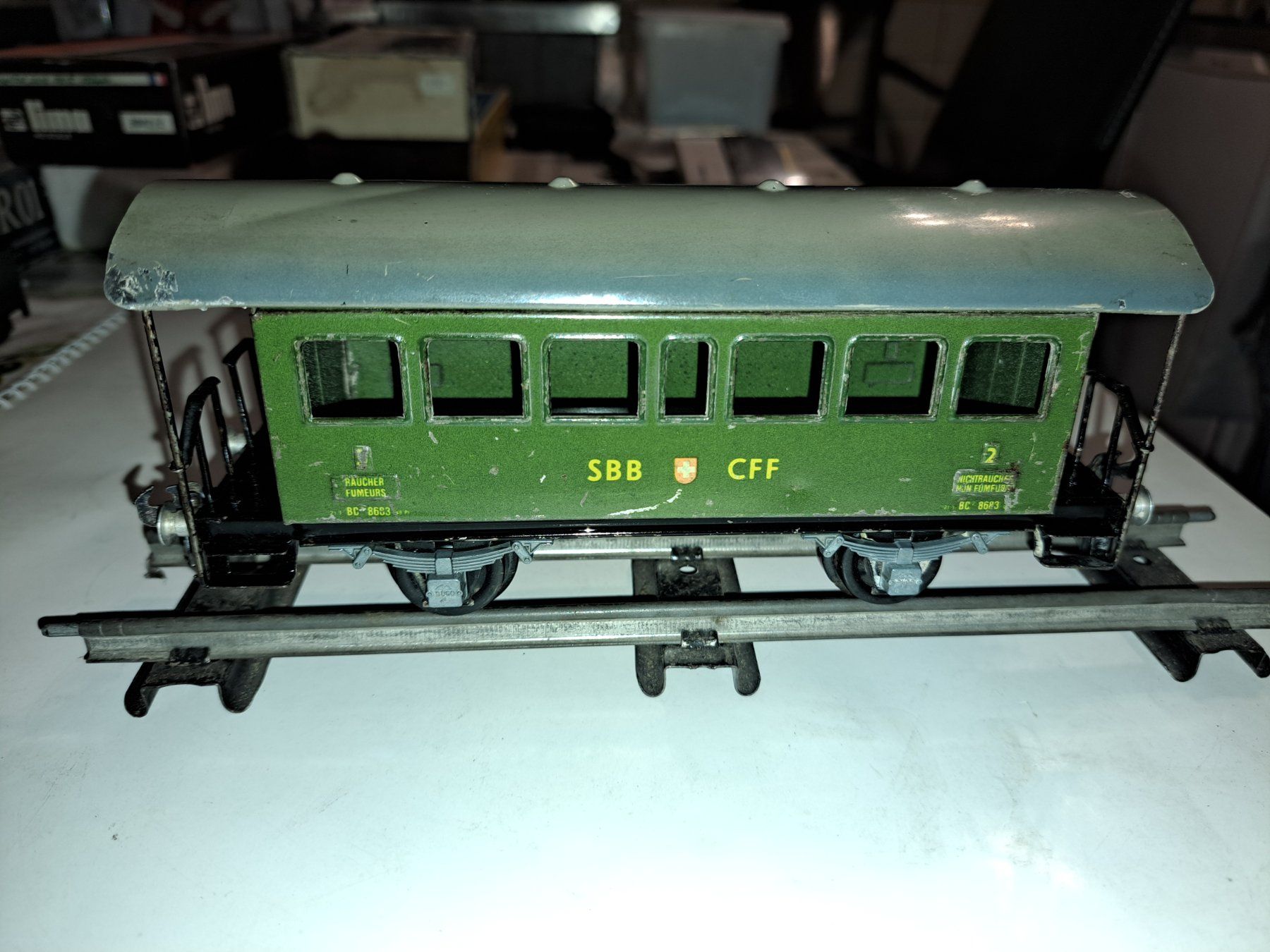Buco Modelleisenbahnen: Spur 0 Personenwagen SBB – Gebraucht aus Schwanden GL von roerich20 2