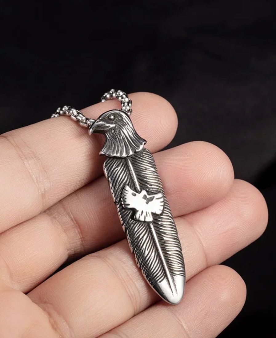 Catenine: Eagle necklace from Stainless Steel – Nuovo e nell'imballaggio originale da Aarburg venduto da StavFashion 4