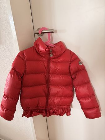 Moncler Daunenjacke Mädchen Gr. 6 / 116 Rot Original
