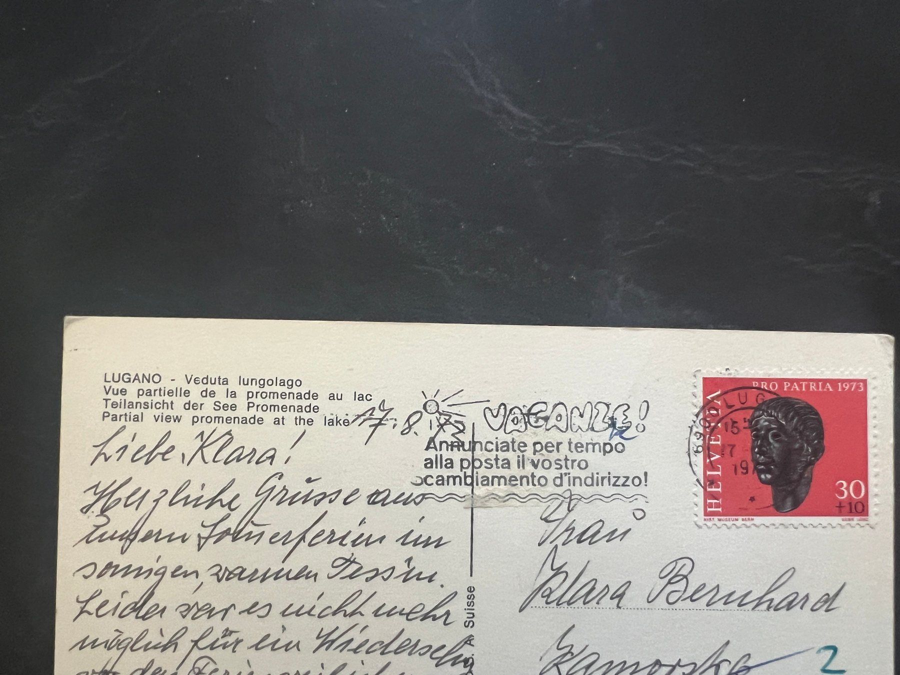Cartes postales: AK  1973 Lugano   (G3369) – D'occasion à Hinwil par Sidi4 1