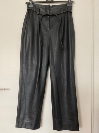 CINQUE Leder Hose Gr 36 schwarz NEU Kunstleder