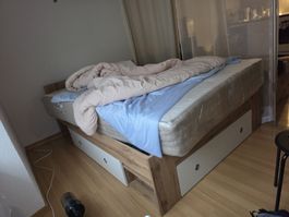 Stella Stefan Bed Frame with storage (original price 459-)