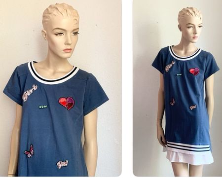 Sportliches Sommerkleid von RINASCIMENTO Gr. S mit Patches