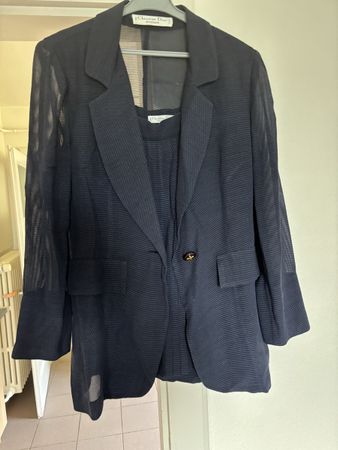 Christian Dior Ensemble veste & jupe plissée, 38