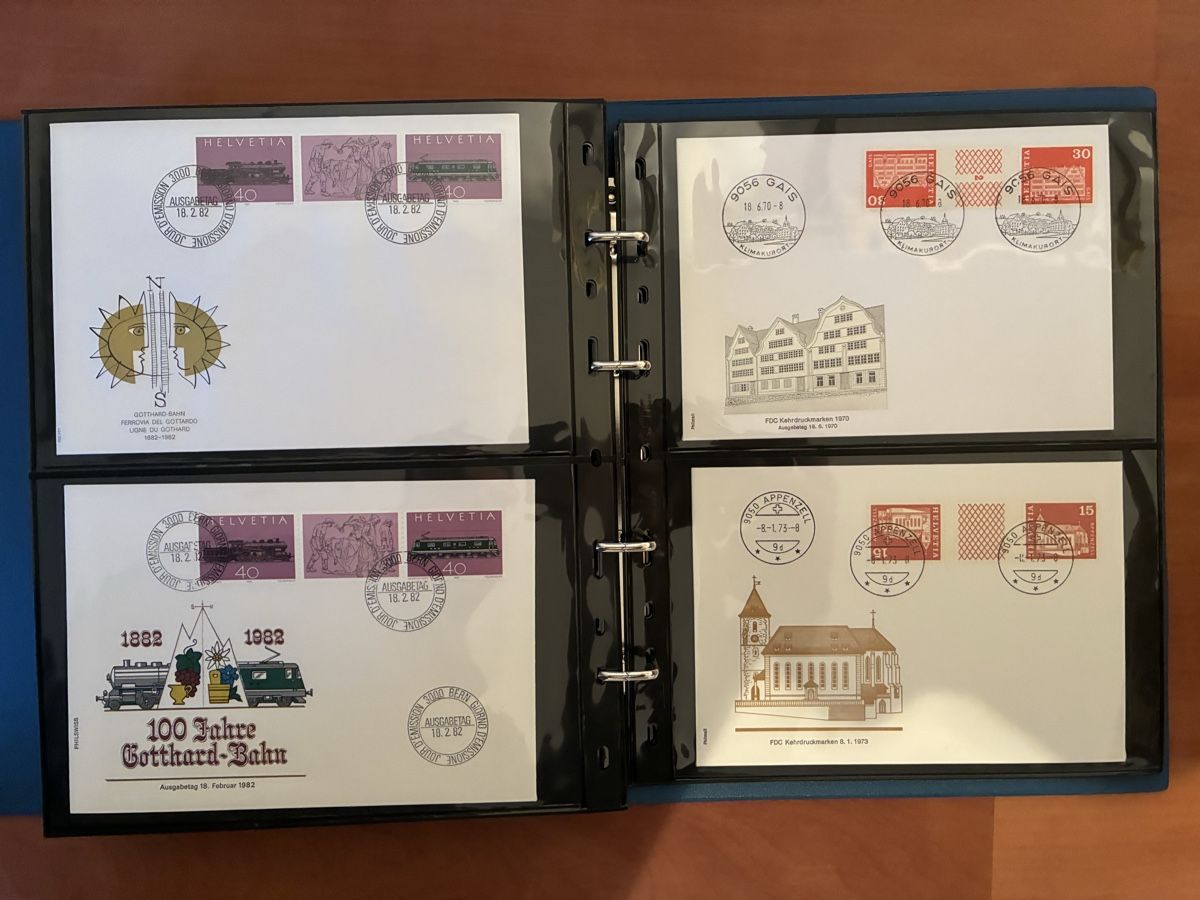 Tutti i francobolli: Album mit Ersttagbriefe, 1958 - 2001 – Nuovo (secondo la descrizione) da Basel venduto da luginbhl1431 9