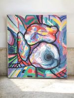 Abstraktes  Kunst Gemälde Acryl auf Leinwand #Bibi#