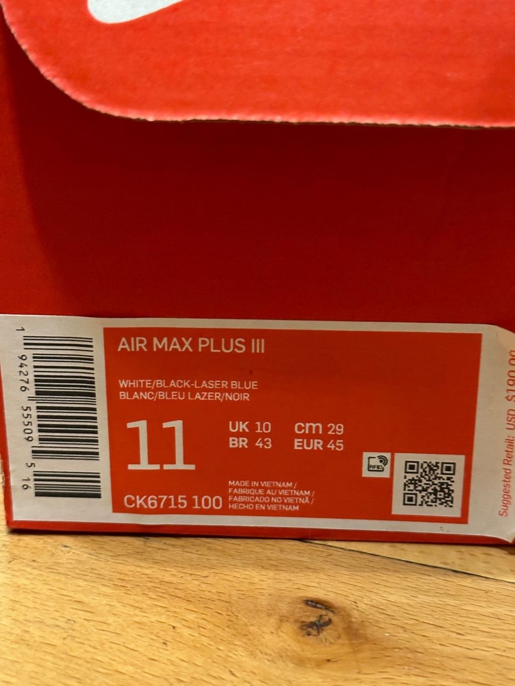 Nike Herrenschuhe: Nike Air Max Plus 3 Laserblue – Neu (gemäss Beschreibung) aus Visp von locosshop 6