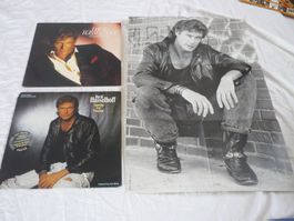 2x Vinyl - David Hasselhoff + looking for freedom + Poster
