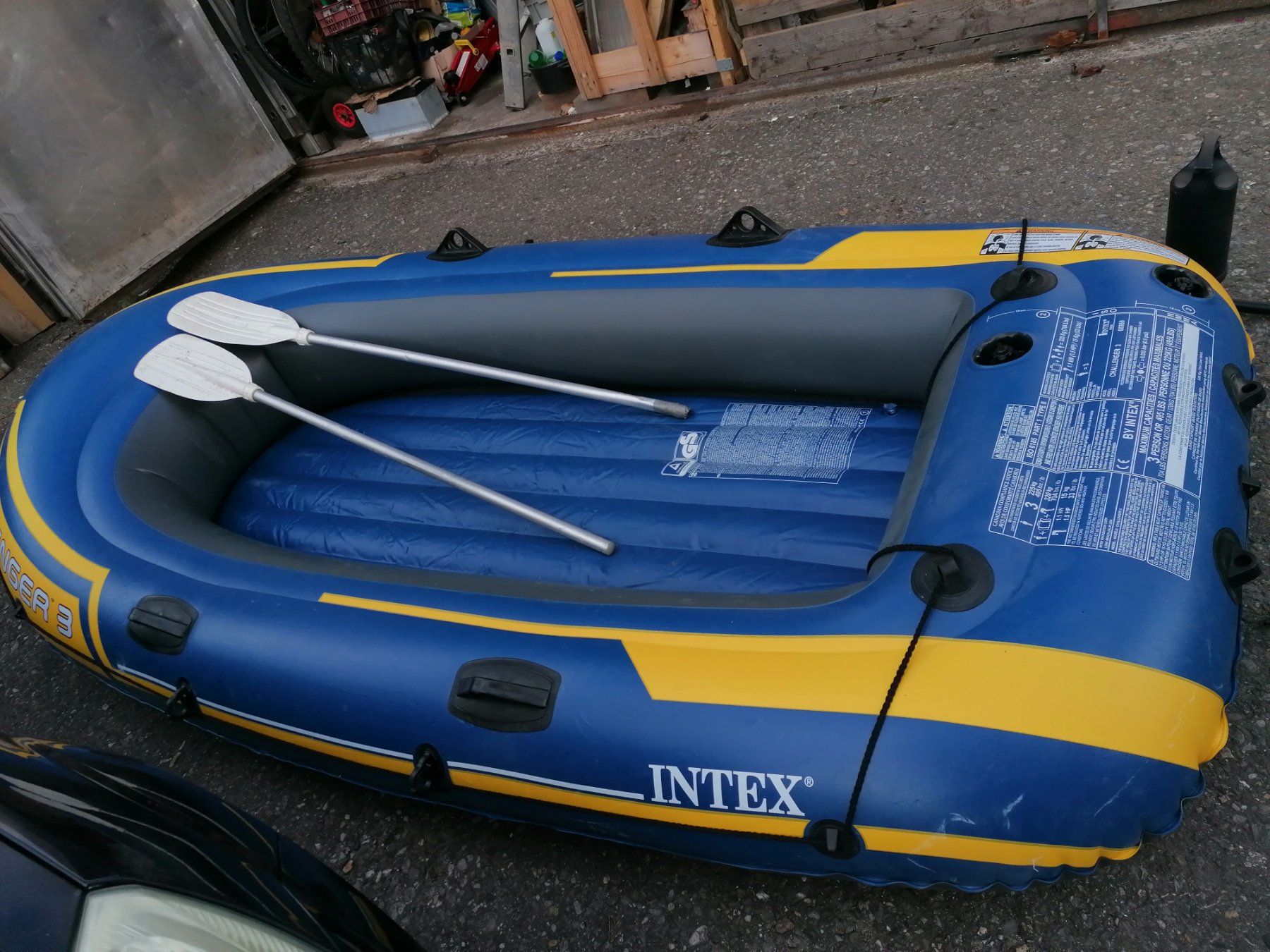Barche: INTEX Challenger 3 Boot für 3Personne oder 320kg – Usato da Biel / bienne venduto da Sarouch9 5