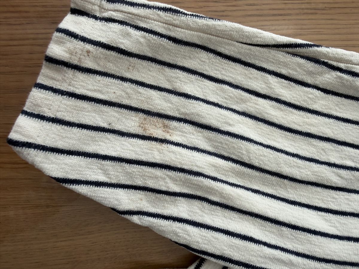 H&M Hosen: H&M Strampler gestreift Grösse 74 mit Flecken – Gebraucht aus Naters von stegga 3