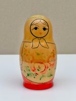 Matroschka Babuschka Holzpuppen-Set, 8-teilig,Vintage