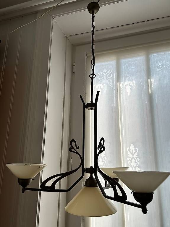 Lustres & lampes de plafonds: Jugendstil / Art Deco Leuchter aus Berlin – D'occasion à St. Gallen par matasurf 1