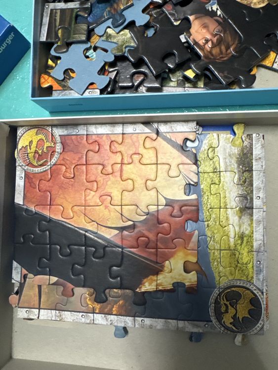 Ravensburger Puzzle: Ravensburger Puzzle 150 & 100 Teile "Drachenzähmen" – Usato da Jegenstorf venduto da Christo0211 4