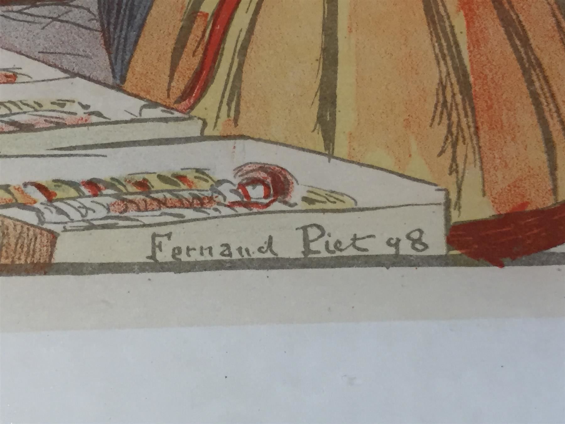 Grafiken & Lithographien: Fernand Piet 1869-1942 Litho – Gebraucht aus Bern von Zauberkoenigin 2