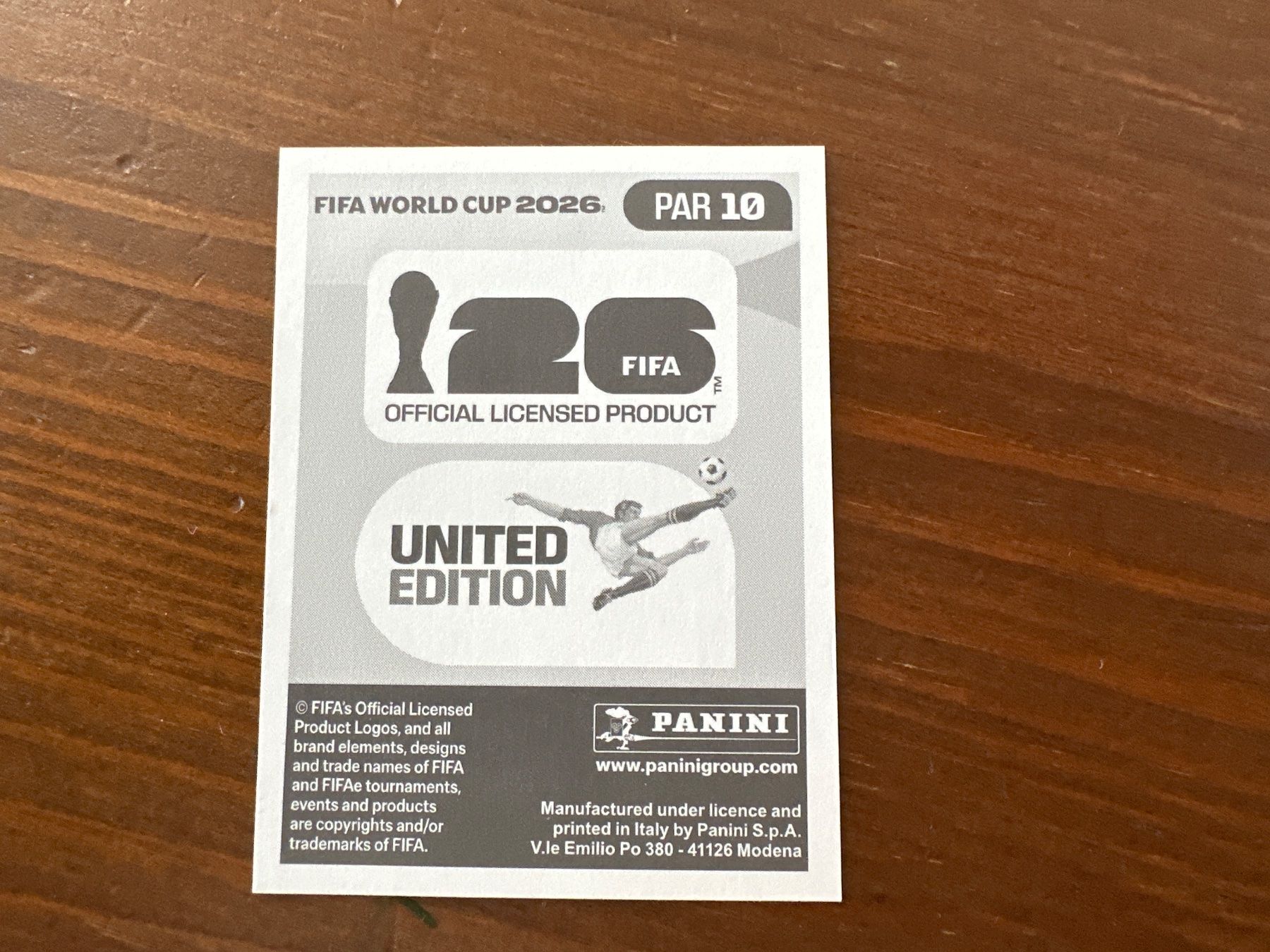 Panini Carte collezionabili: Panini PAR 10 FIFA World Cup 2026 – Nuovo e nell'imballaggio originale da Würenlos venduto da gtvlady_82 1