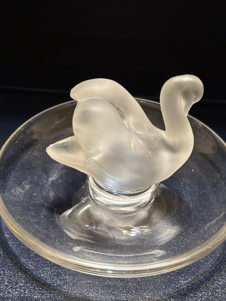 Lalique Figuren: LALIQUE SCHWAN FIGUR AUF UNTERTELLER – Neu (gemäss Beschreibung) aus Adlikon b.Regensdorf von Crystaldragon09 3