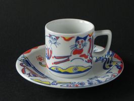 Espressoset Motiv Katzen von Langenthal