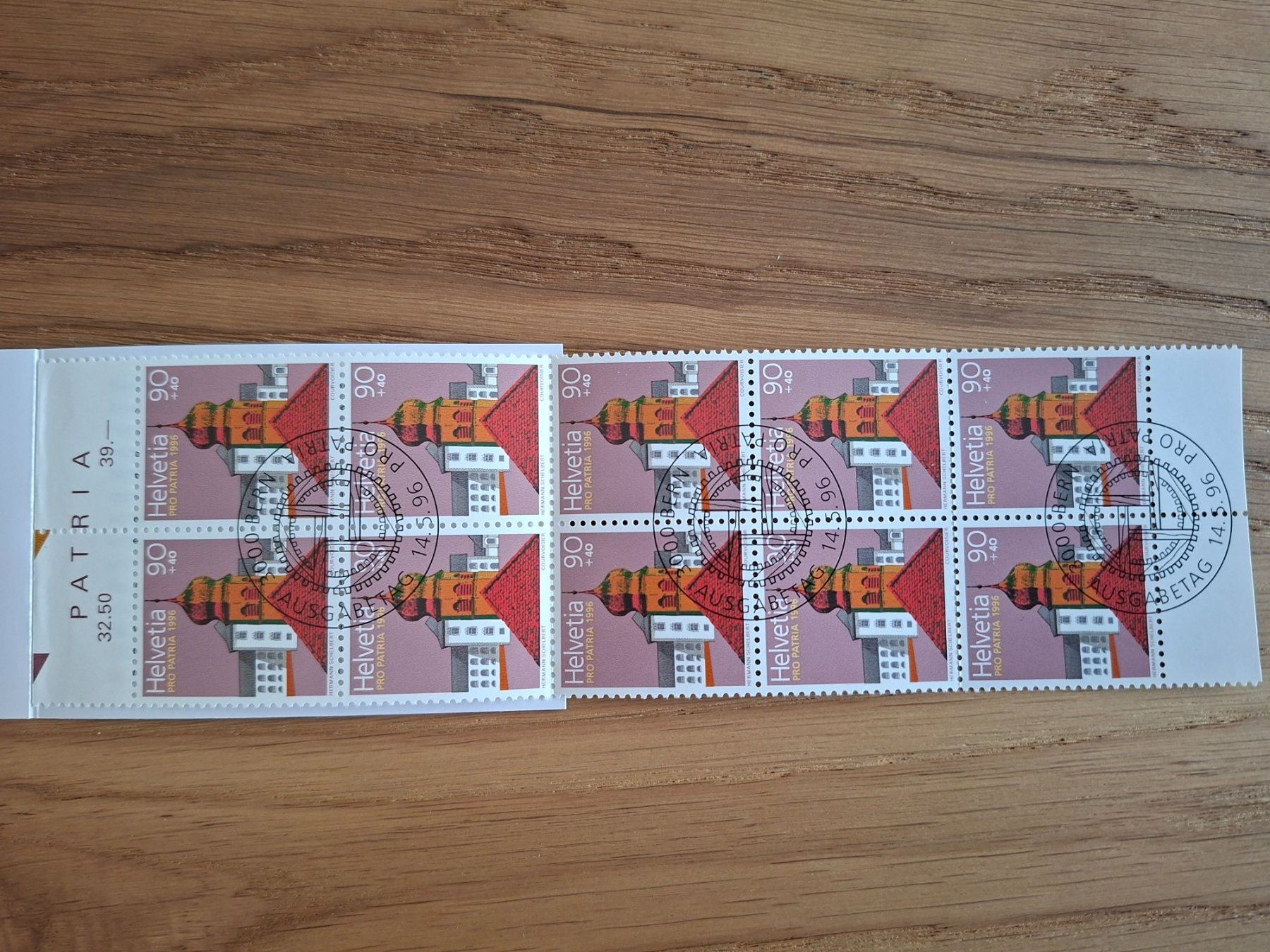 Alle Briefmarken: Markenheftchen: Pro Patria 1996 – Neu (gemäss Beschreibung) aus Hinterkappelen von 1399 2