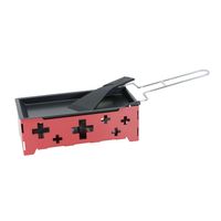 Mini Kerzenraclette "Swiss" rot