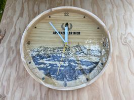 schöne Appenzeller Bier Holzuhr