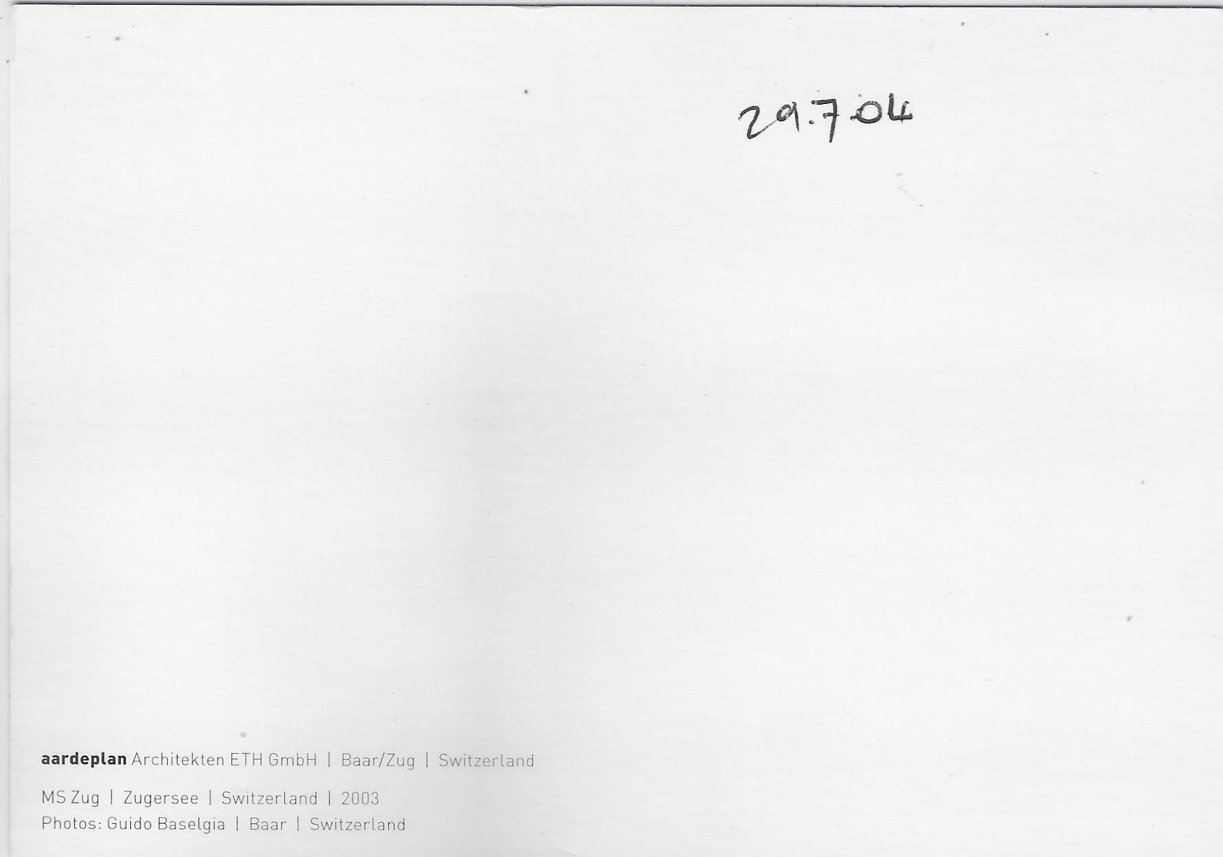 Cartes postales: aardeplan Architekten ETH Baar/Zug – D'occasion à Ettingen par Kartenplanet 1