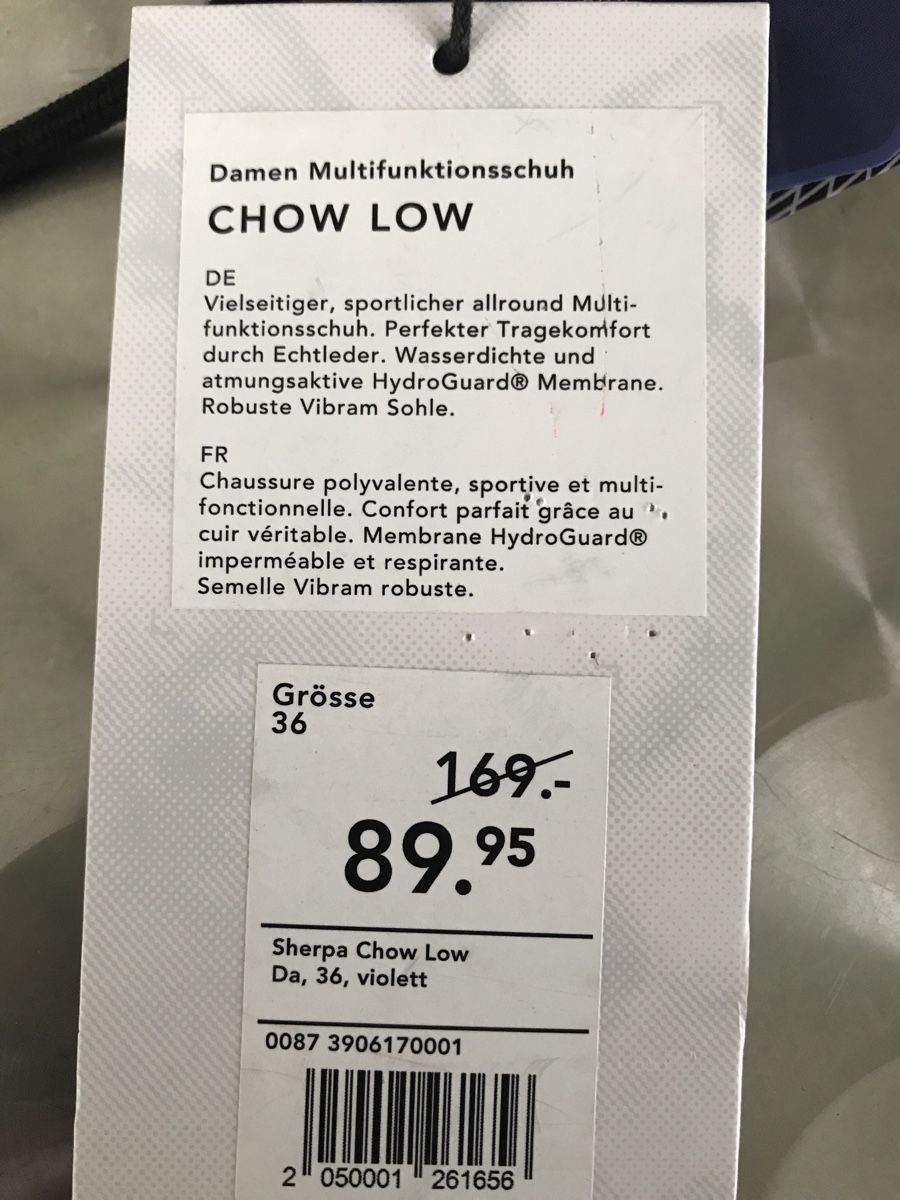 Sherpa Damenschuhe: Sherpa Damen-Multifunktionsschuh Chow Low 36 – Neu und originalverpackt aus Ebnat-Kappel von Molton 8