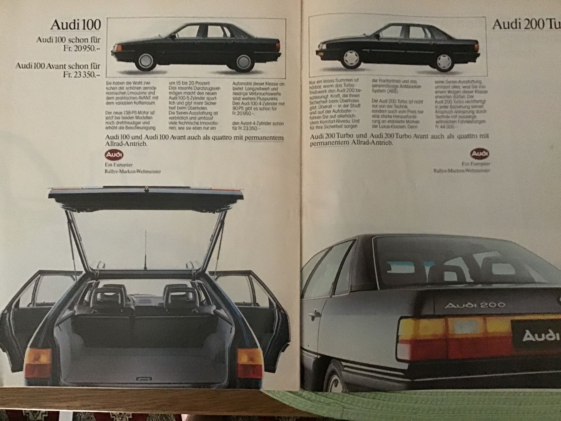 VW Documenti: Audi/VW Programm Verkaufsprospekt 24 Seiten 1985 – Usato da Scherzingen venduto da Starseller62 8