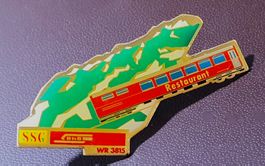 S293 - Pin SSG RhB Restaurant WR 3815  Zug Train Bahn
