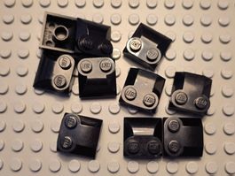 Lego 10x Bogen 2x2 mit 2 Noppen(47457) schwarz