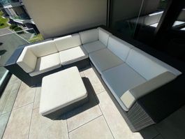 Polyrattan Outdoor Sitzgruppe für 6 - 7 Personen