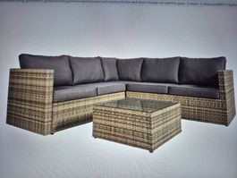 Home and More Lounge-Set Palmira Grau | 3-Sitzer | 2-Sitzer