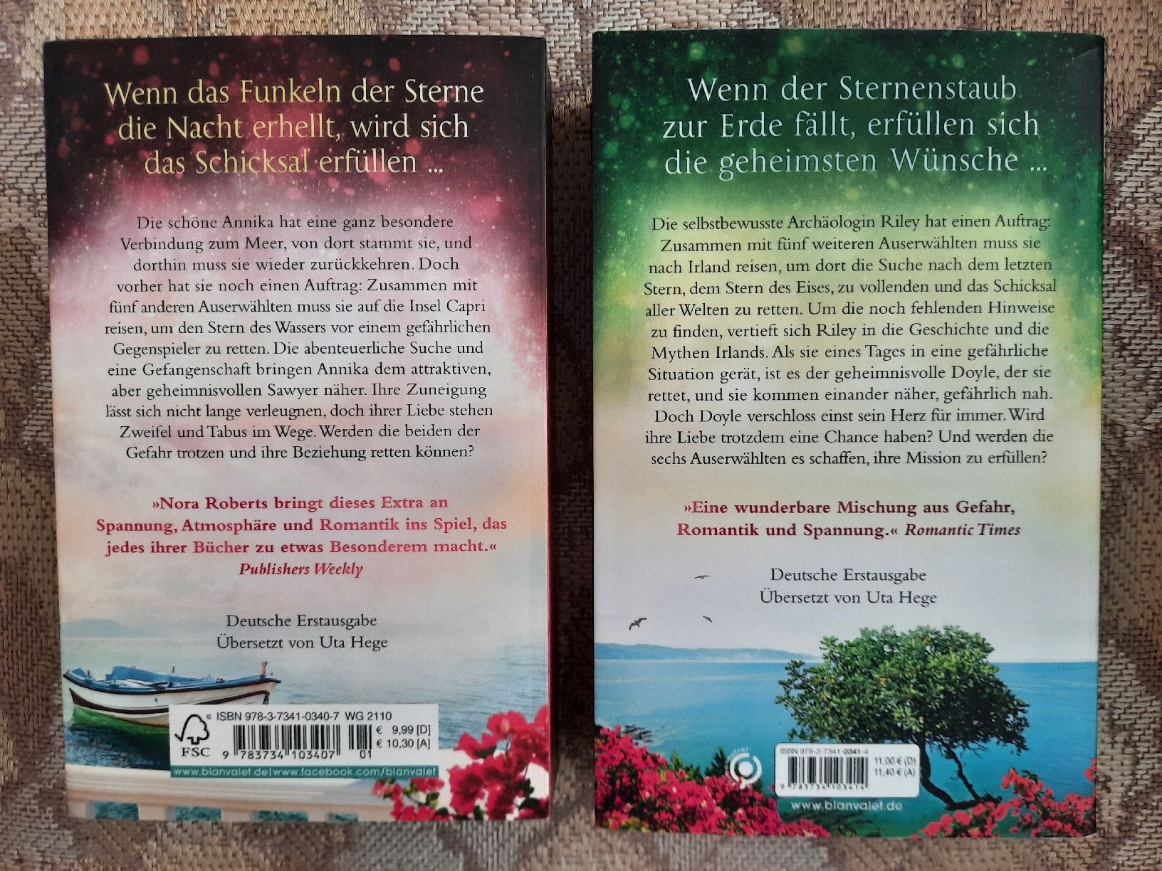 Libri: Nora Roberts Sternenstaub & Sternenfunkeln Romane 2 Stk – Nuovo (secondo la descrizione) da Seuzach venduto da bigizuens 1