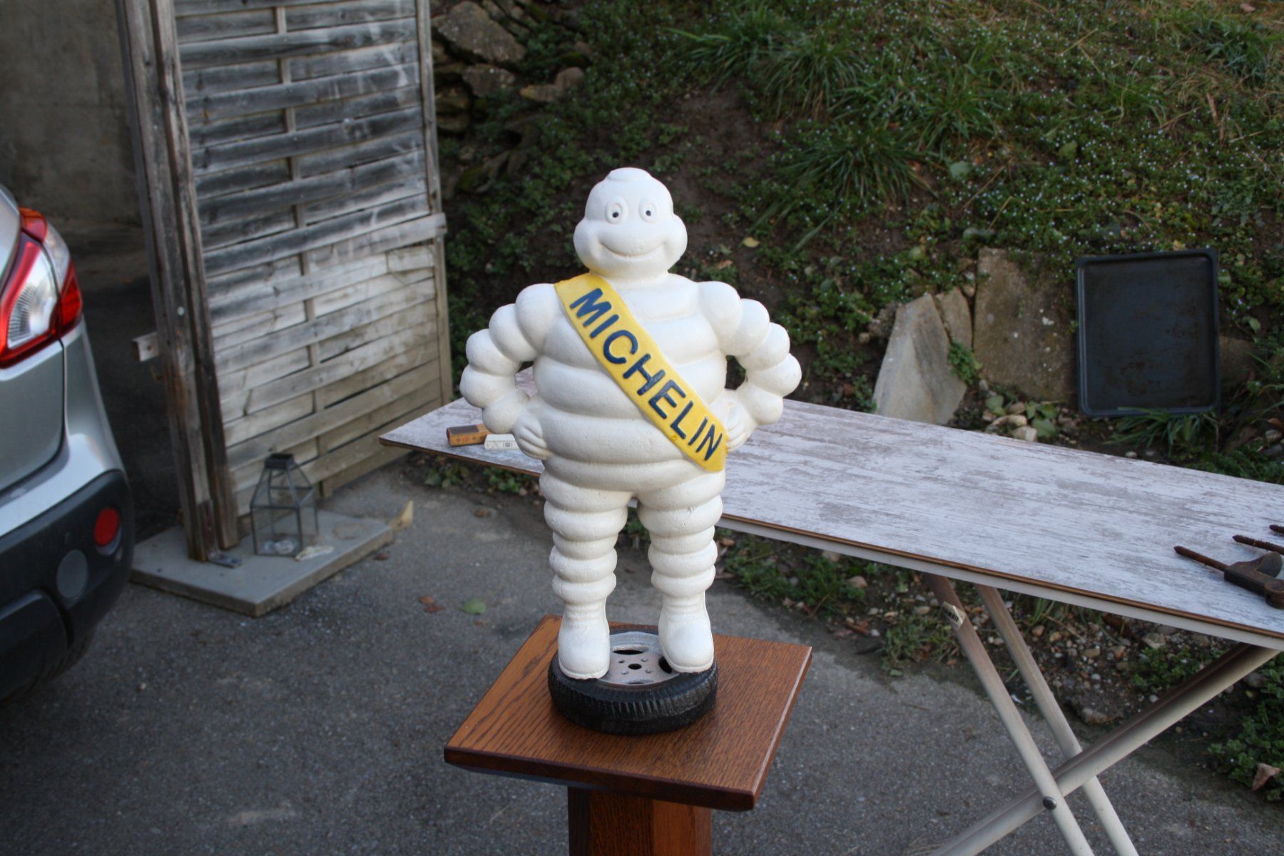 Michelin Statuette: MICHELIN MANN BIBENDUM EISEN  6 Kg. – Usato da Wauwil venduto da Pneuedy 1