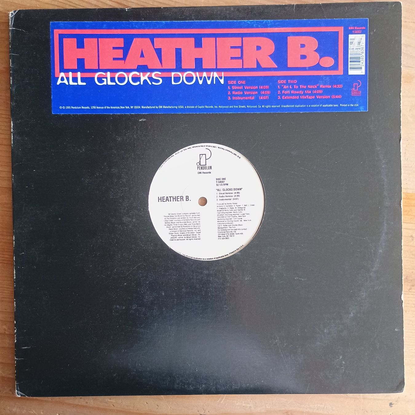 Dischi in vinile: Heather B. ‎– All Glocks Down 12" US-1995 VG+++/VG – Usato da münchenstein venduto da karl_heinz_krasser