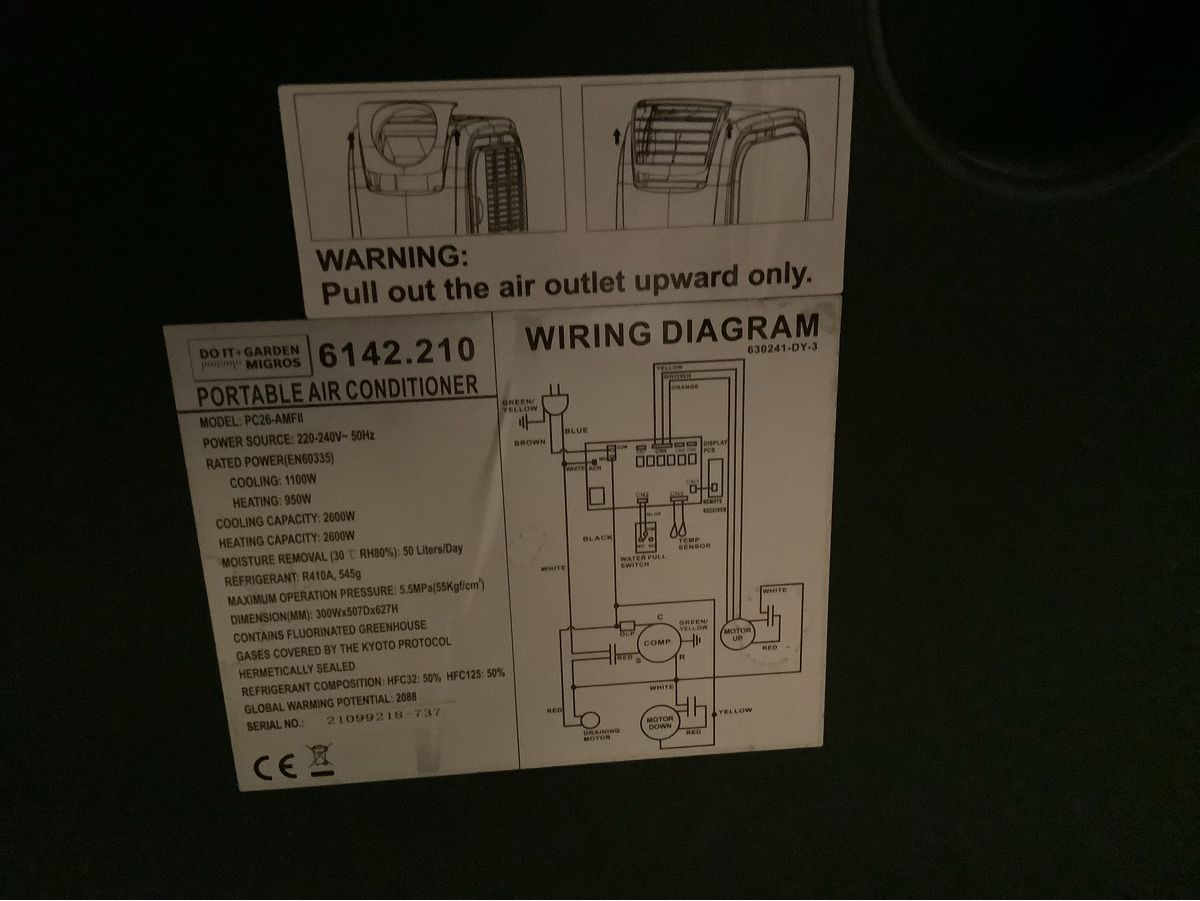 Migros Klimageräte: Klimagerät Levi 9000 BTU – Gebraucht aus Tuggen von Walti250 3