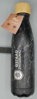 Thermos/Gourde isotherme motif marbré noir "Gstaad". NEUF